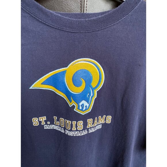 Y2K NFL TEAM APPARAL MEN'S ST. LOUIS RAMS TEE SHIRT SZ 2XL - Picture 4 of 5